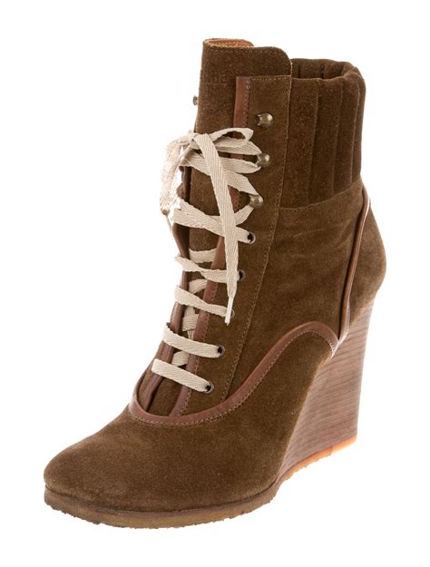 chloe wedge boots market place